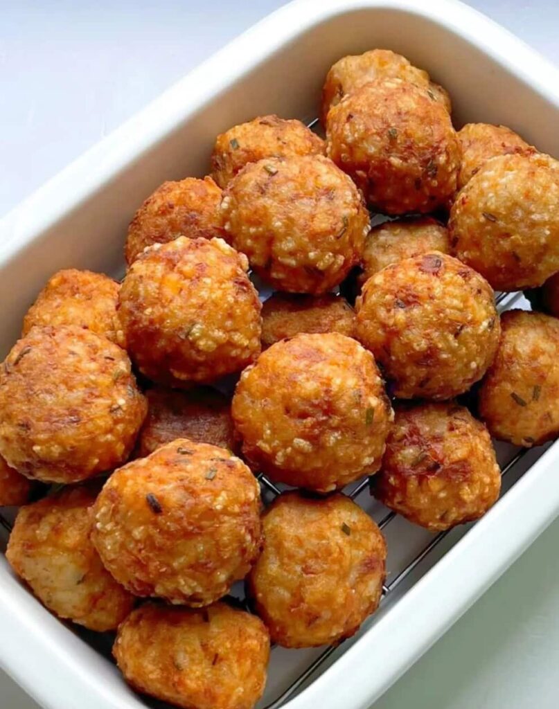 Chinese yam (nagaimo) sticky rice Meatball Recipe
