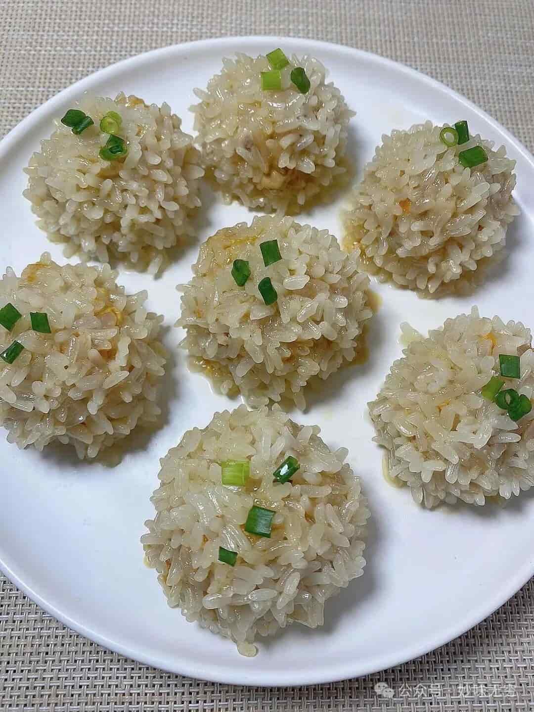 Pork Meatballs with Sticky Rice